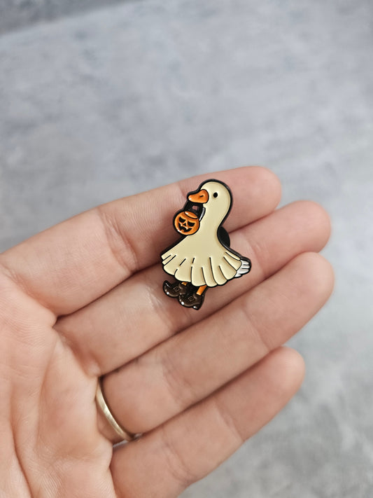 Ghost duck Pin Badge
