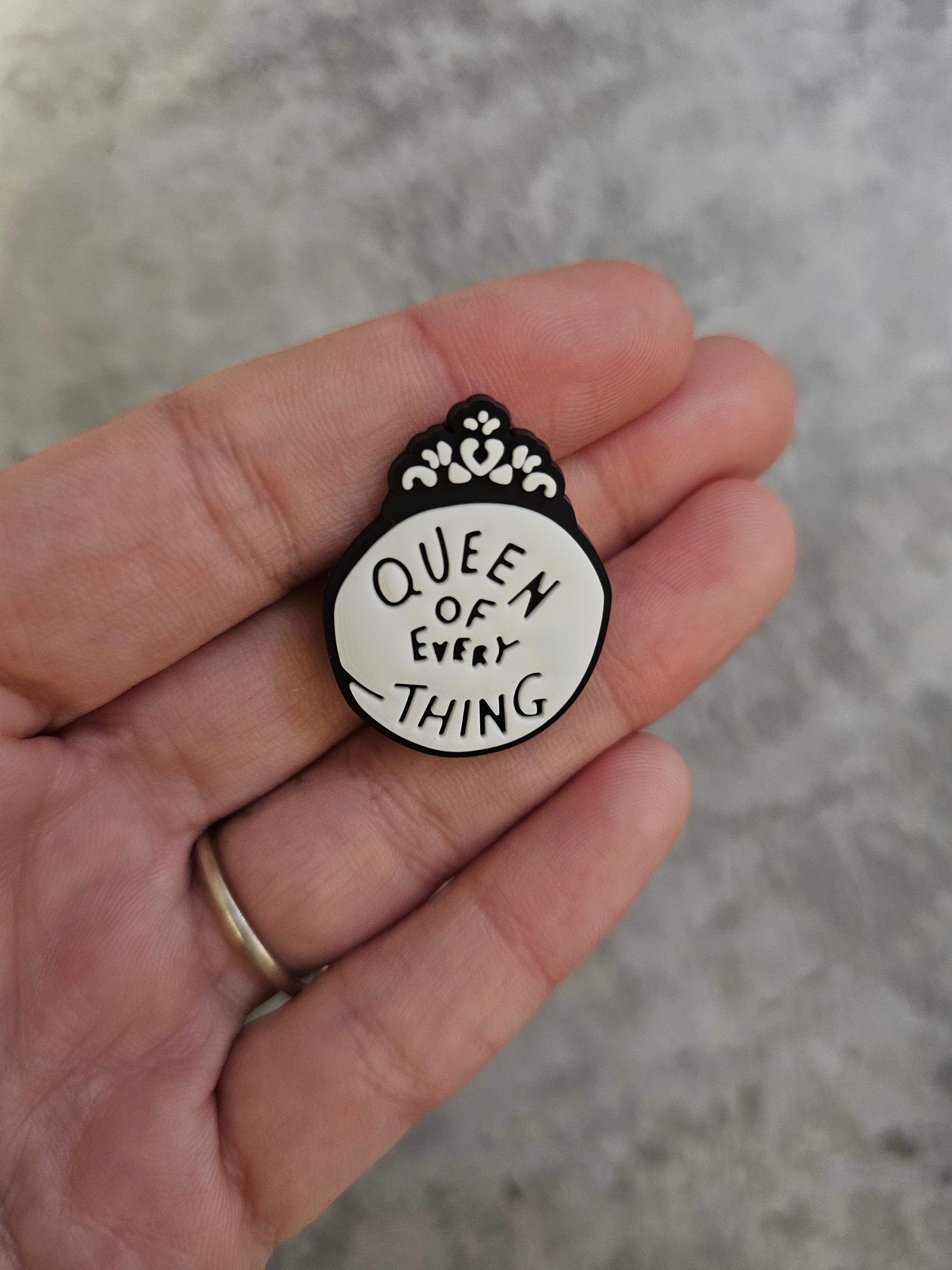 Queen of everything , shoe charm