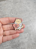 Mental health matters cat Pin Badge