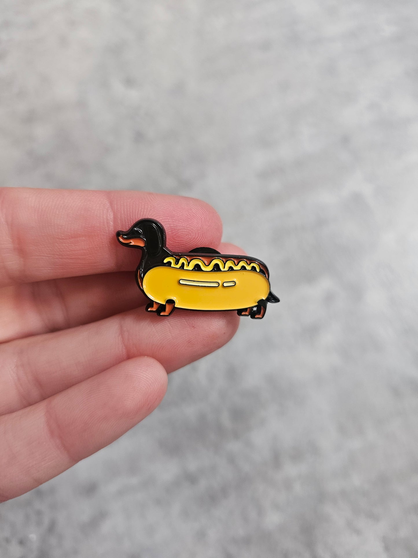 Sausage dog Pin Badge, Daschaund
