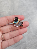 Pigeon in bread Pin Badge
