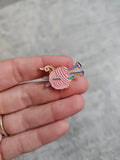 Knitting Pin Badge