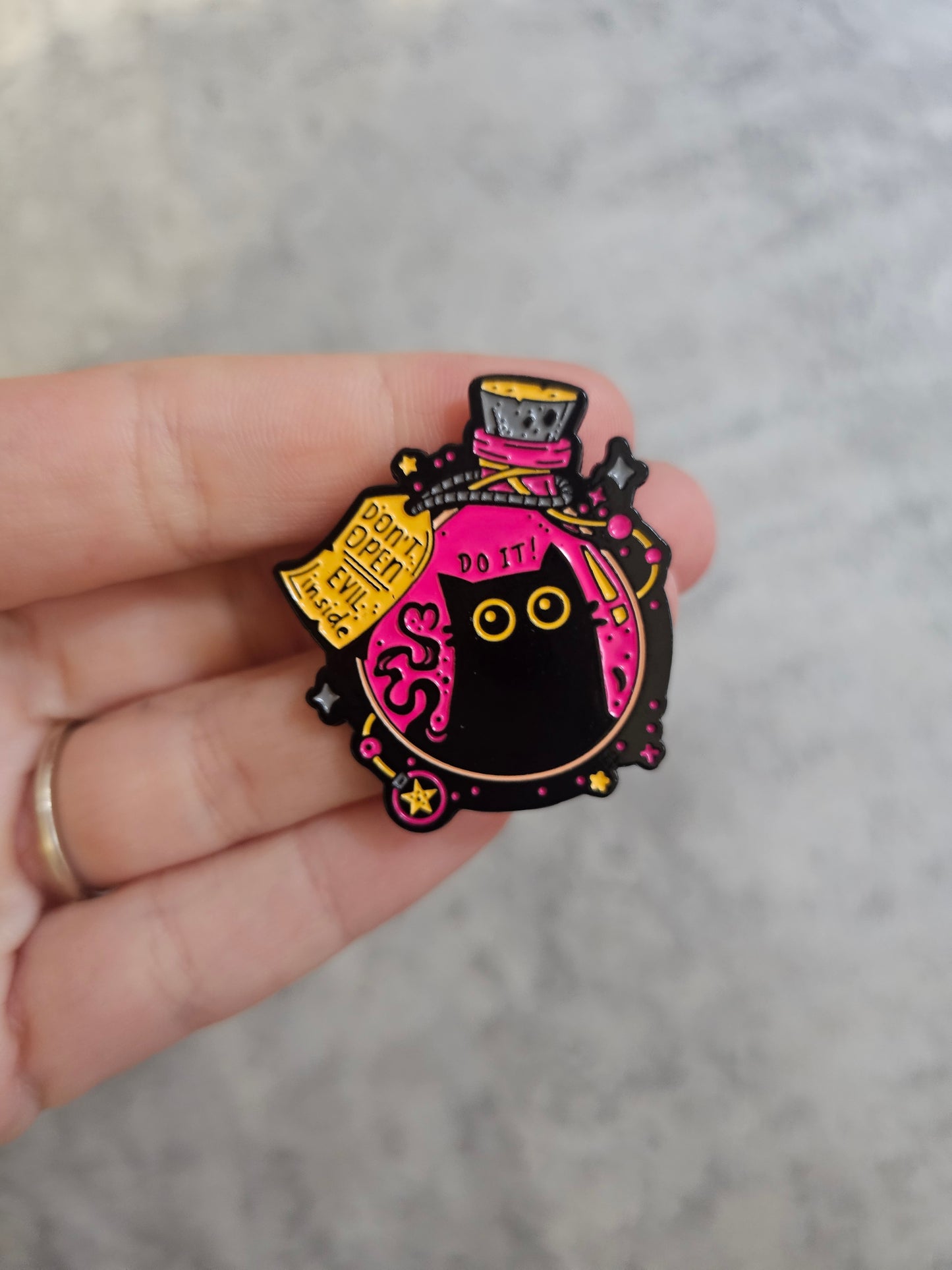 Dont open cat potion Pin Badge, cat gifts , gift idea
