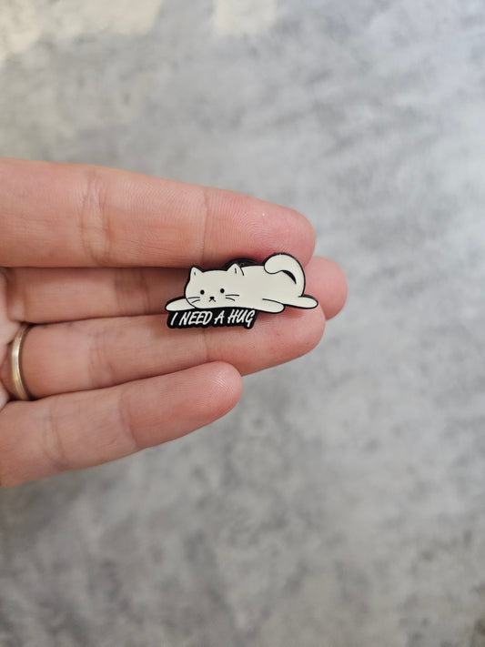 I need a nap cat Pin Badge, cat gifts , gift idea