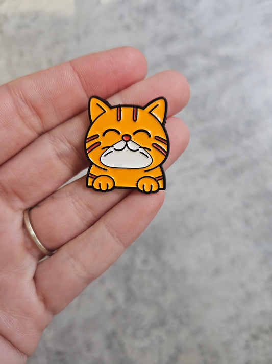Ginger cat Pin Badge, cat gifts , gift idea