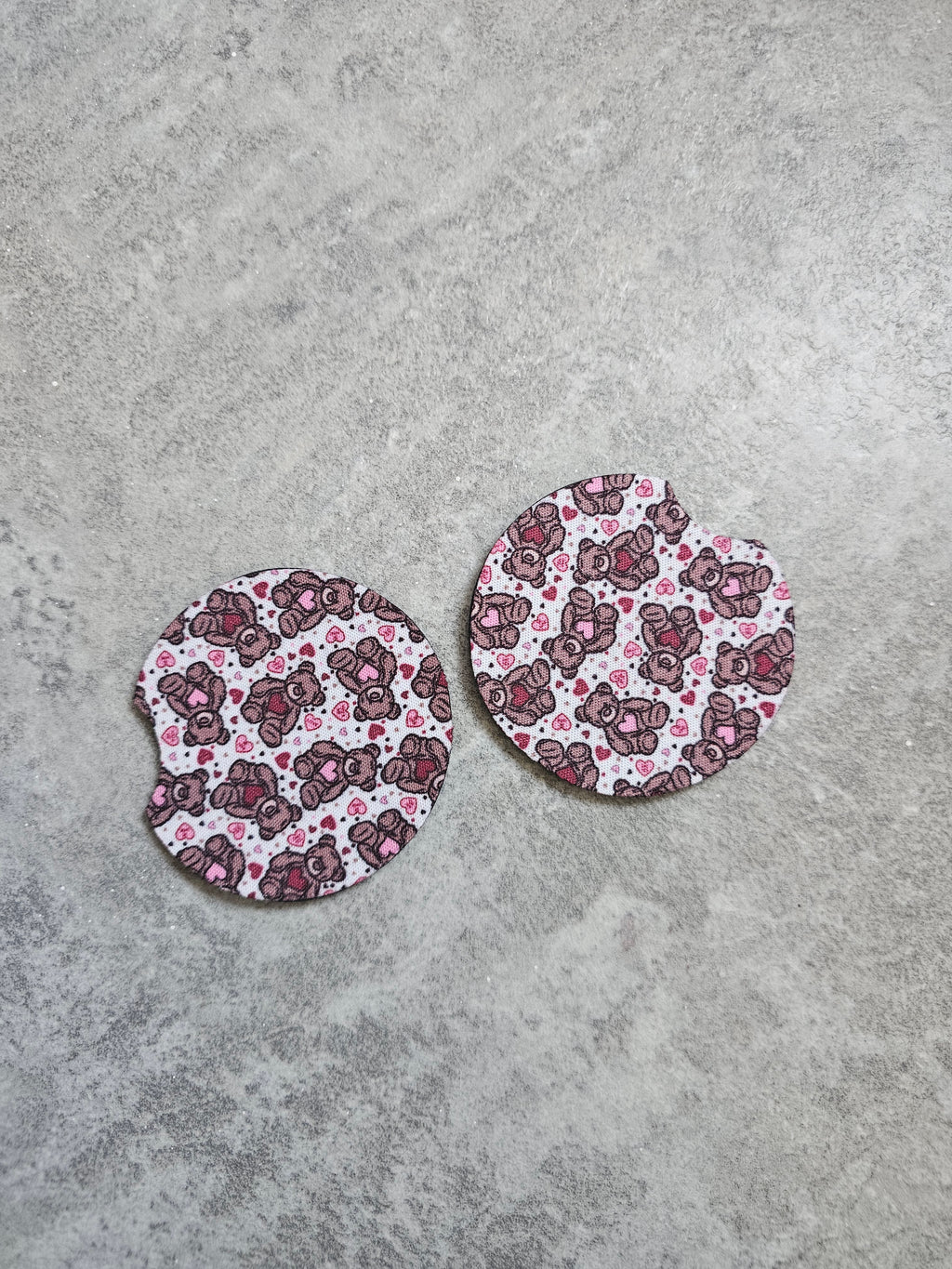 Car coasters, 2 pack of neoprene car coasters for your cup holders.