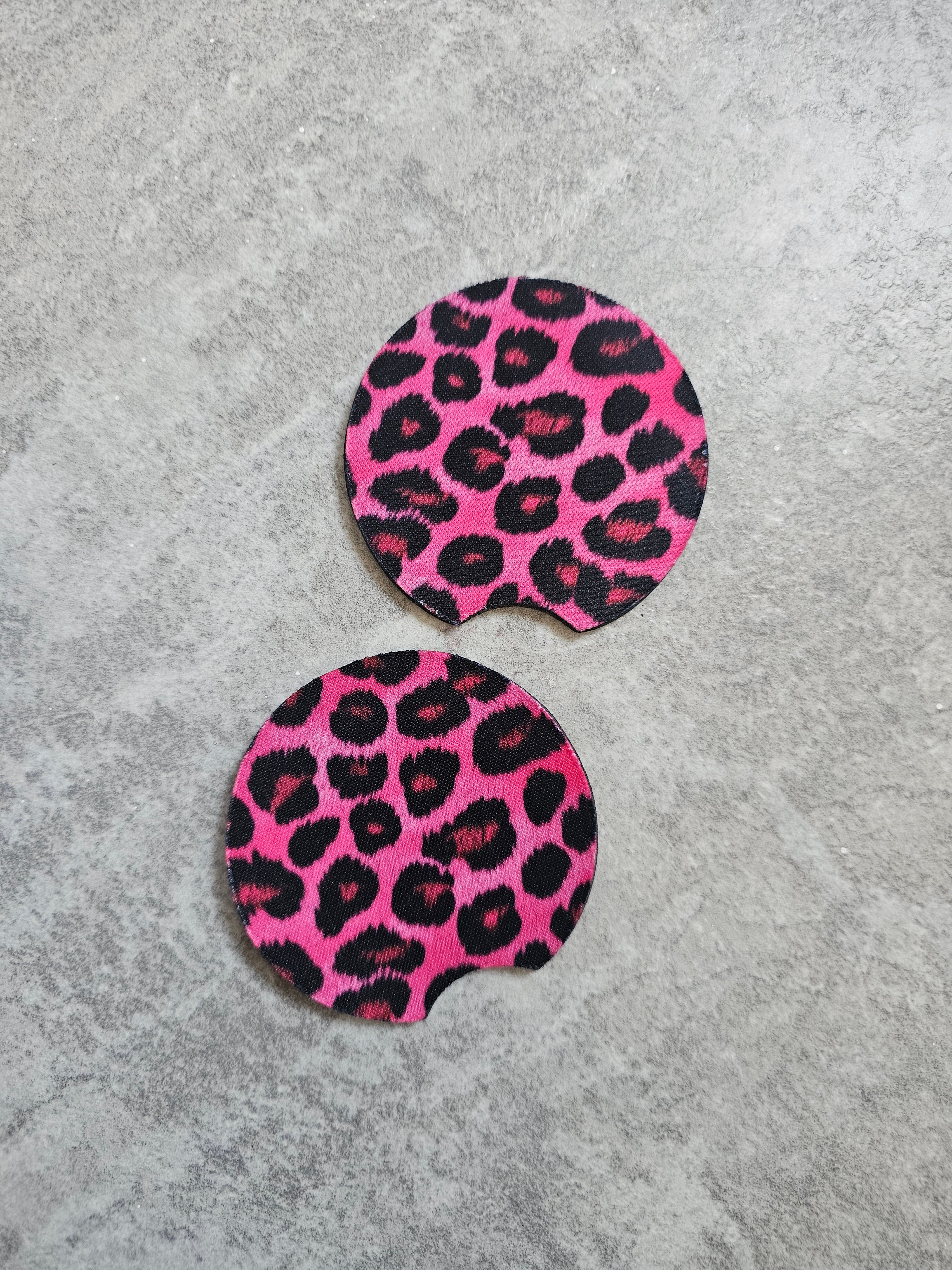 Car coasters, 2 pack of neoprene car coasters for your cup holders.