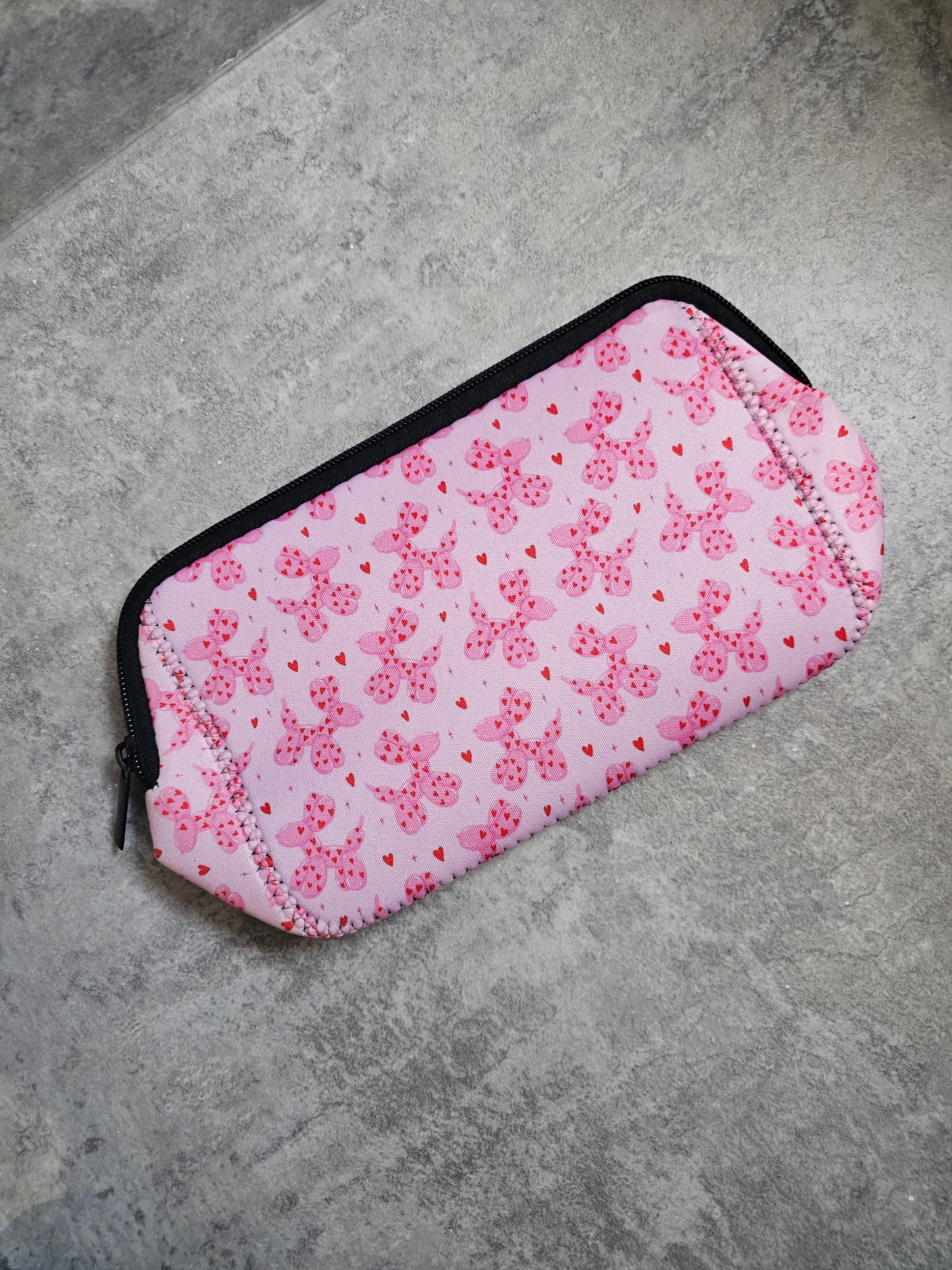 Zip Pouch, Travel Bag, New in PLS neoprene makeup bags
