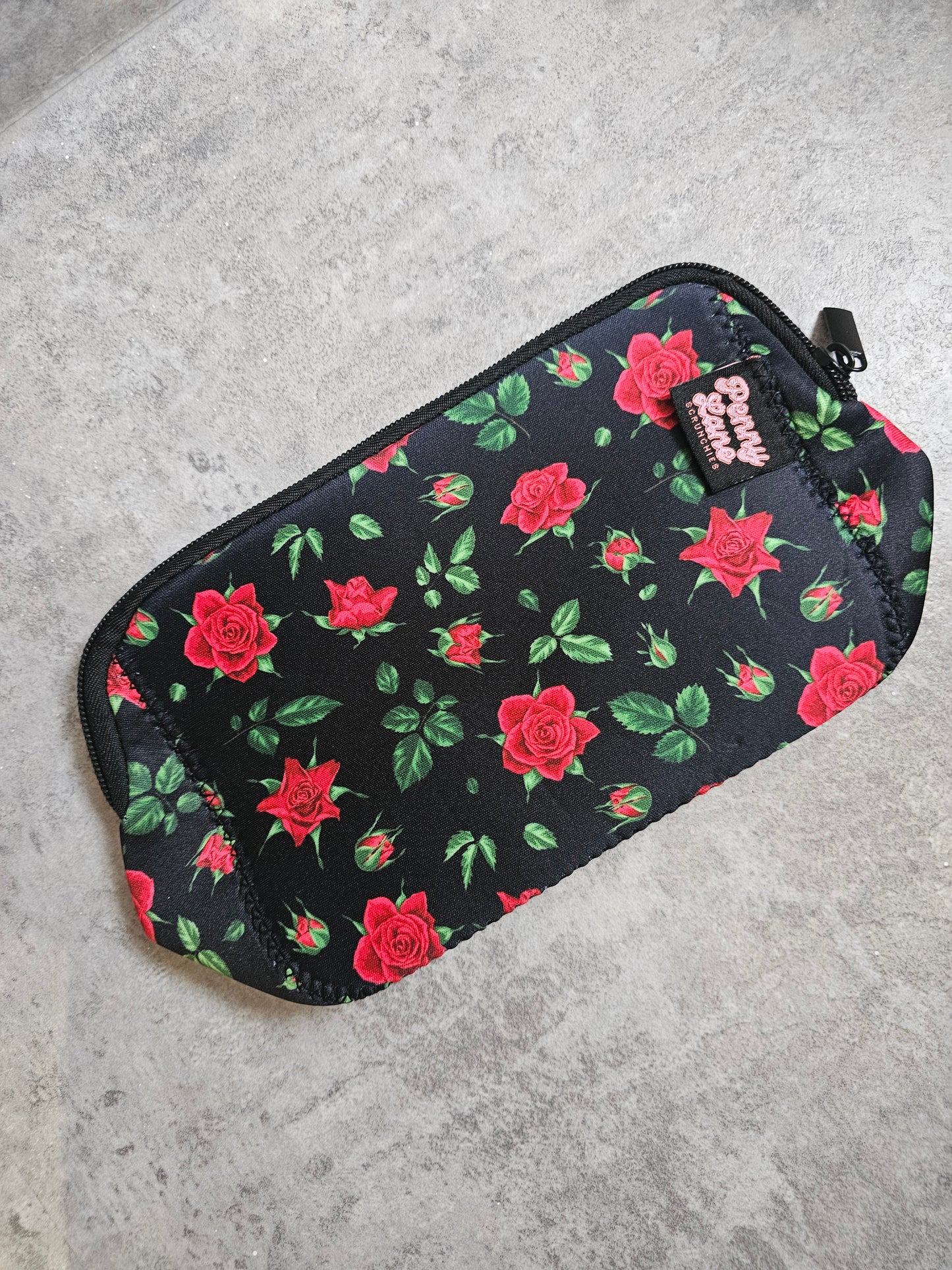 Zip Pouch, Travel Bag, New in PLS neoprene makeup bags