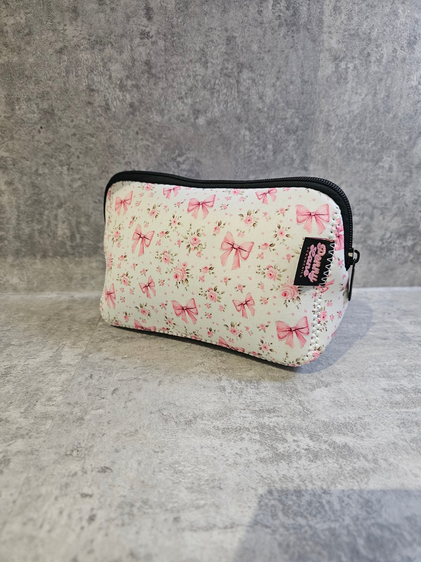 Zip Pouch, Travel Bag, New in PLS neoprene makeup bags