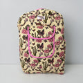 Pink Vintage Western Backpack, handmade cotton tote bags