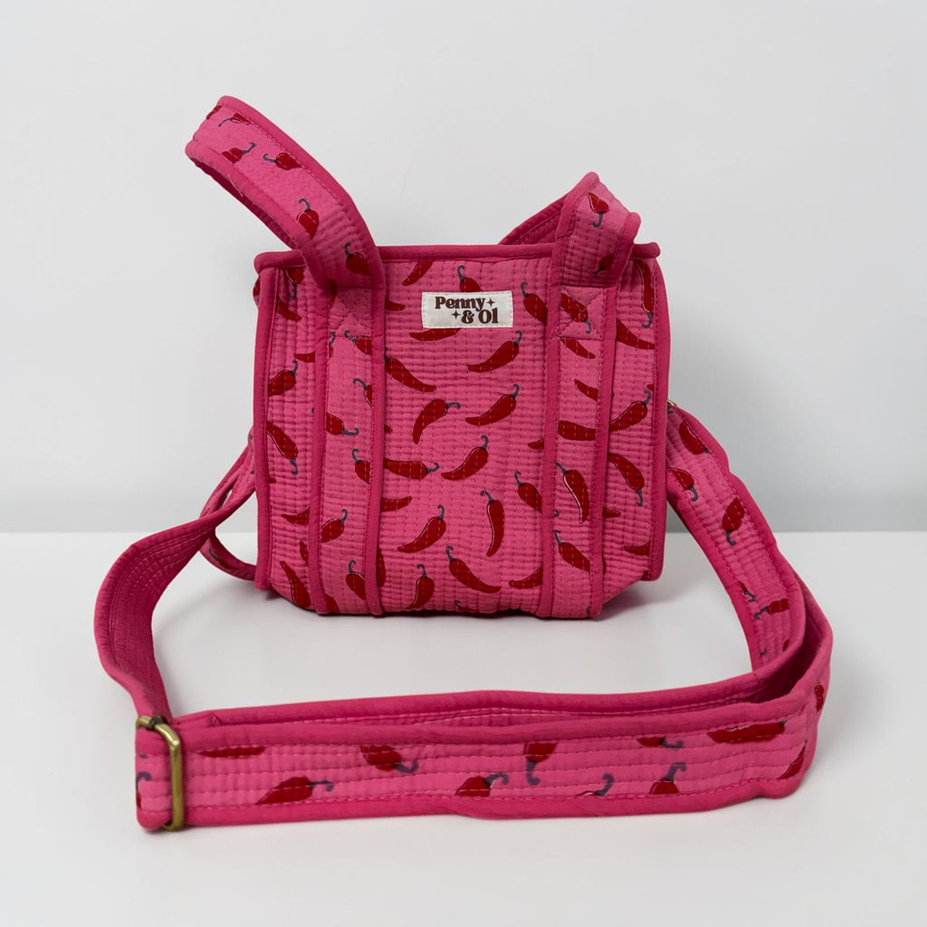Pink Chilli Mini Tote Bag - Penny & Ol.