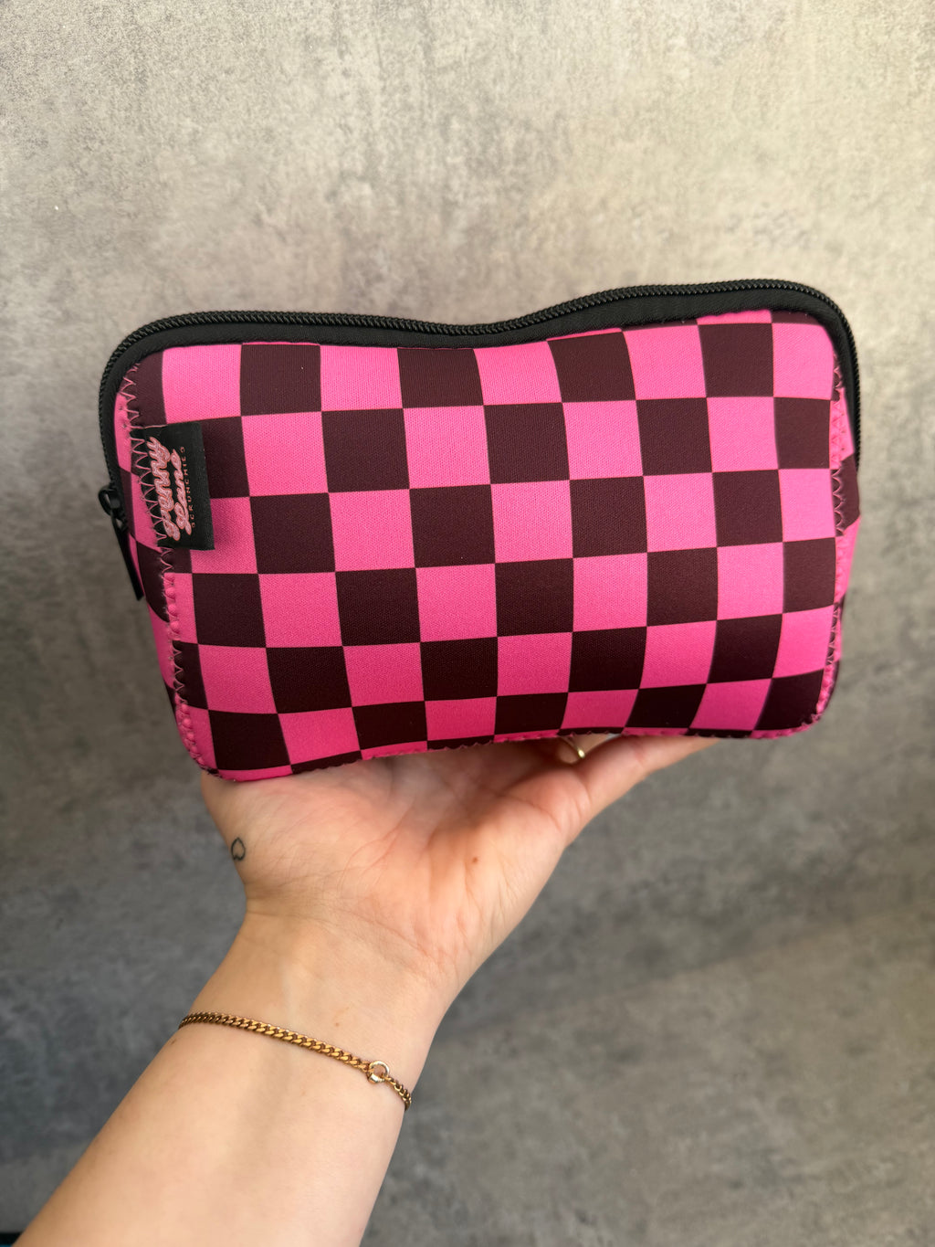 Zip Pouch, Travel Bag, New in PLS neoprene makeup bags