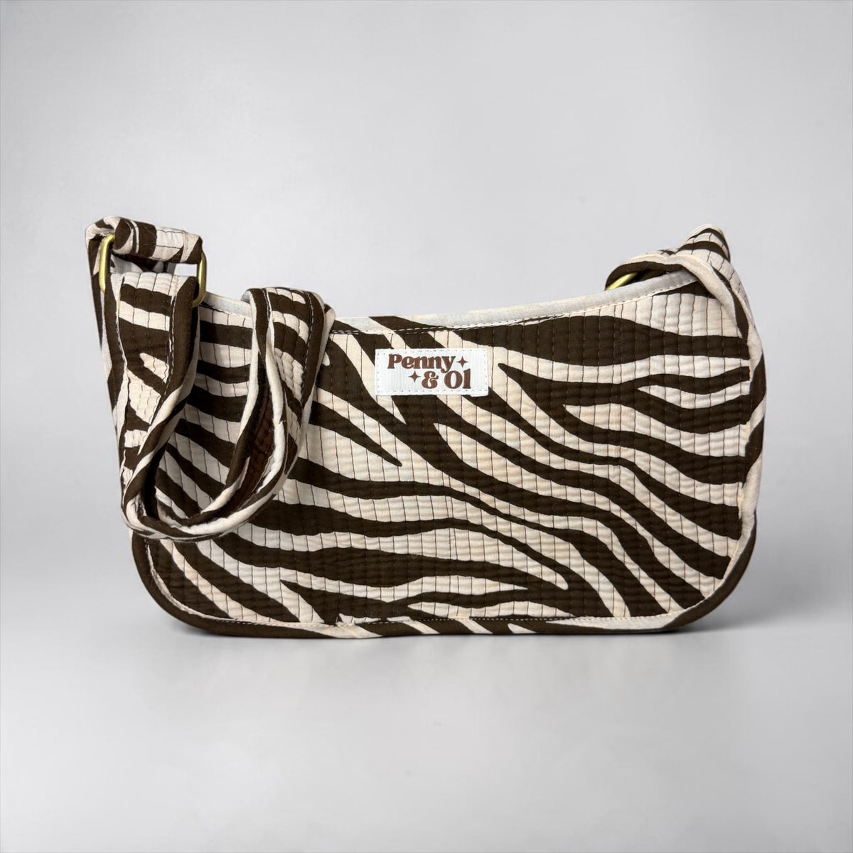 Brown Zebra Mini SHOULDER bag, cross body bag