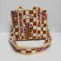 Brown Checkered Leopard  Mini Tote Bag - Penny & Ol.