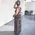 Chocolate Gingham Mini SHOULDER bag, cross body bag.