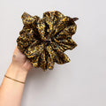 Leopard Print XL Satin Hair Scrunchie