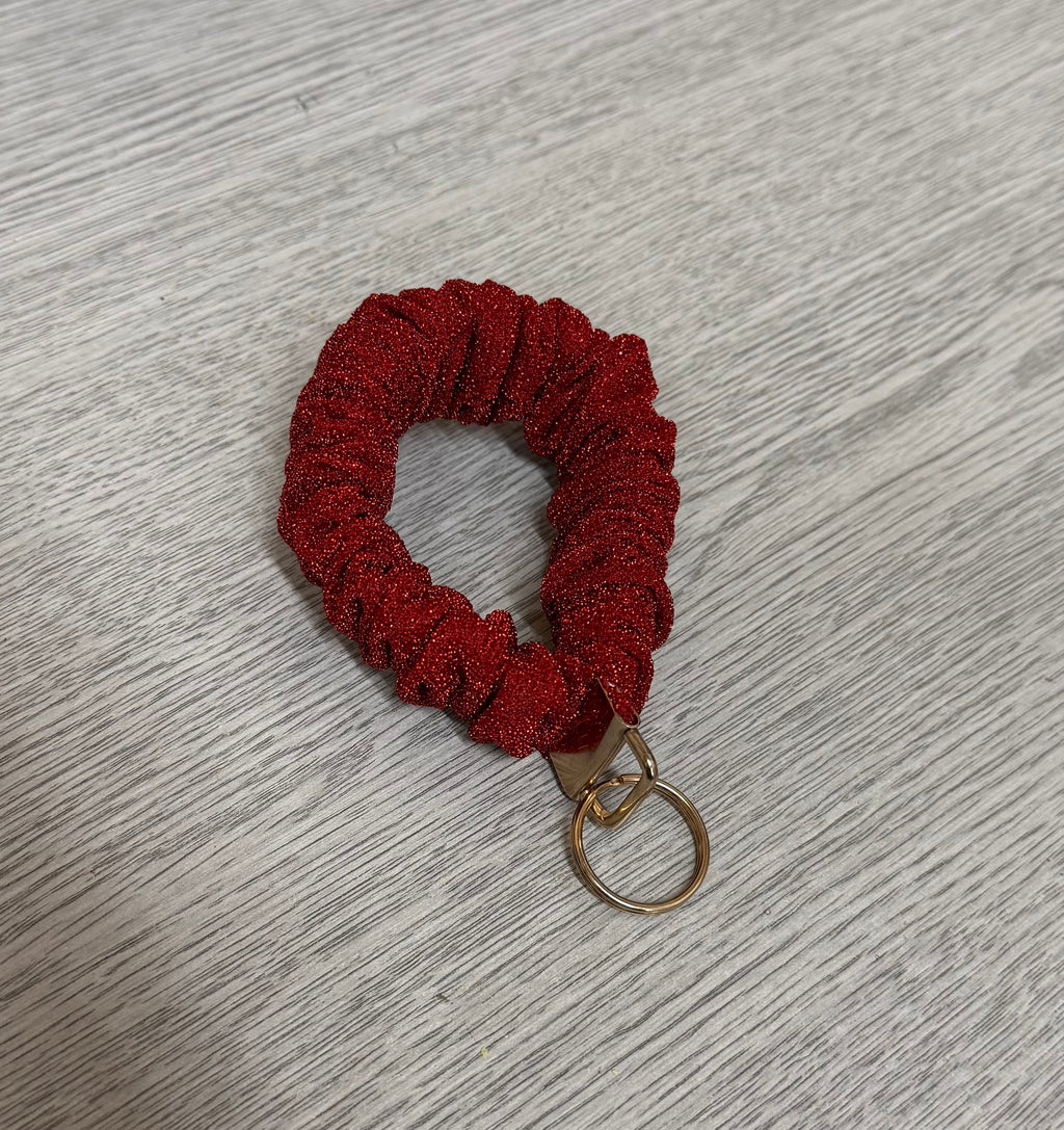 Glitter Scrunchie Keyring