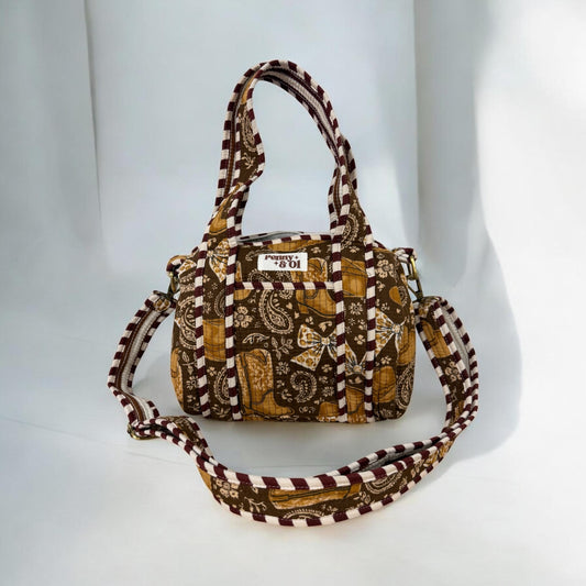 Cow girl Mini Duffle Tote Bags - Penny & Ol