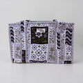 Grey And Black Patchwork MEDIUM Cotton tote bag