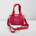 Pink & Red Polka Dot  Mini Duffle Tote Bags - Penny & Ol