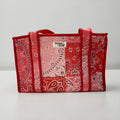 Pink & Red Bandana MEDIUM Cotton tote bag