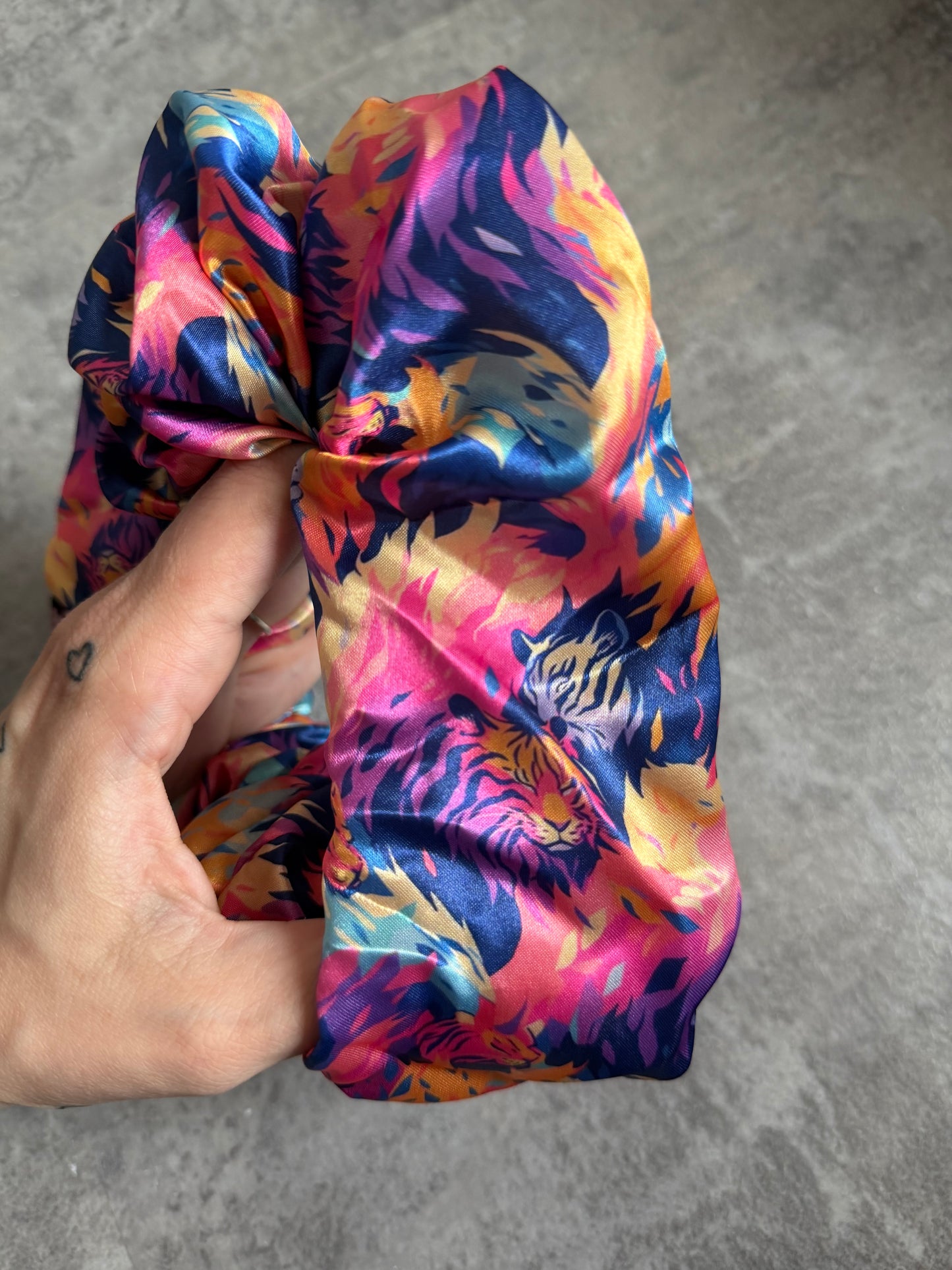 Jungle Dreaming XL Satin Hair Scrunchie