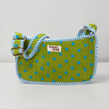 Green With Blue Polka Dot Mini SHOULDER bag, cross body bag