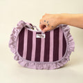 Berry & Blush Ruffle Shoulder Bag, Handmade Cotton Tote Bags