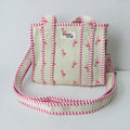 Beige Stripe Flamingos MINI Tote Bag - Penny & Ol