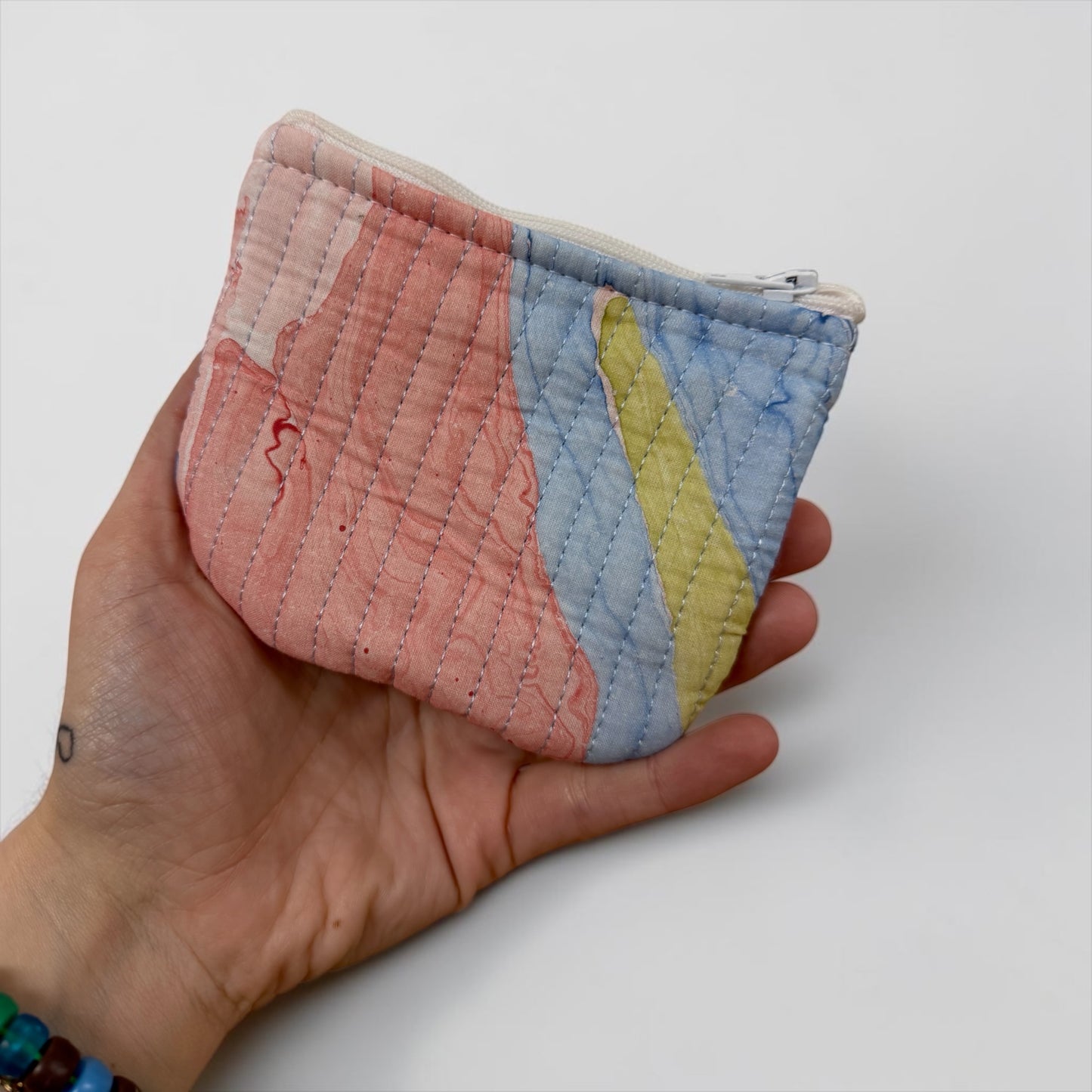Pink Marble Mini Zip Purse - Penny & Ol