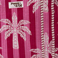 Pink stripe ruffle pouch Ruffle Pouch
