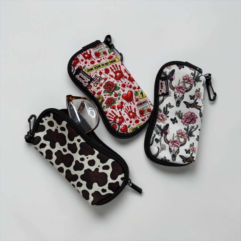 Glasses case, Sunglasses case, neoprene glasses case