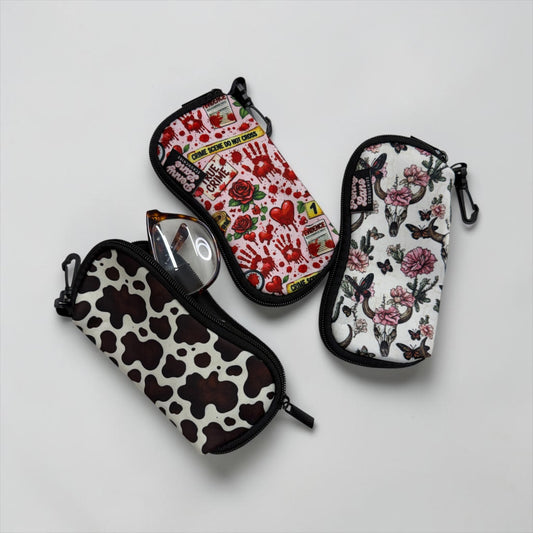 Glasses case, Sunglasses case, neoprene glasses case