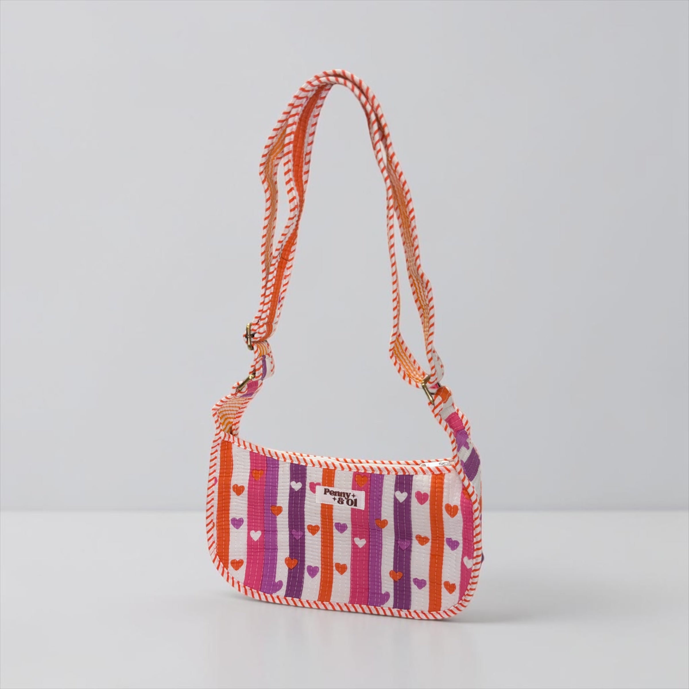 Candy Hearts Mini SHOULDER bag, cross body bag.