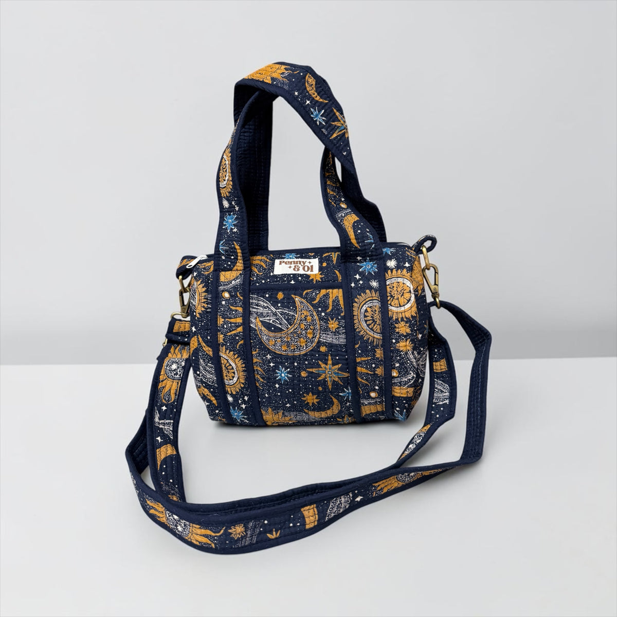 Celestial Mini Duffle Tote Bags - Penny & Ol