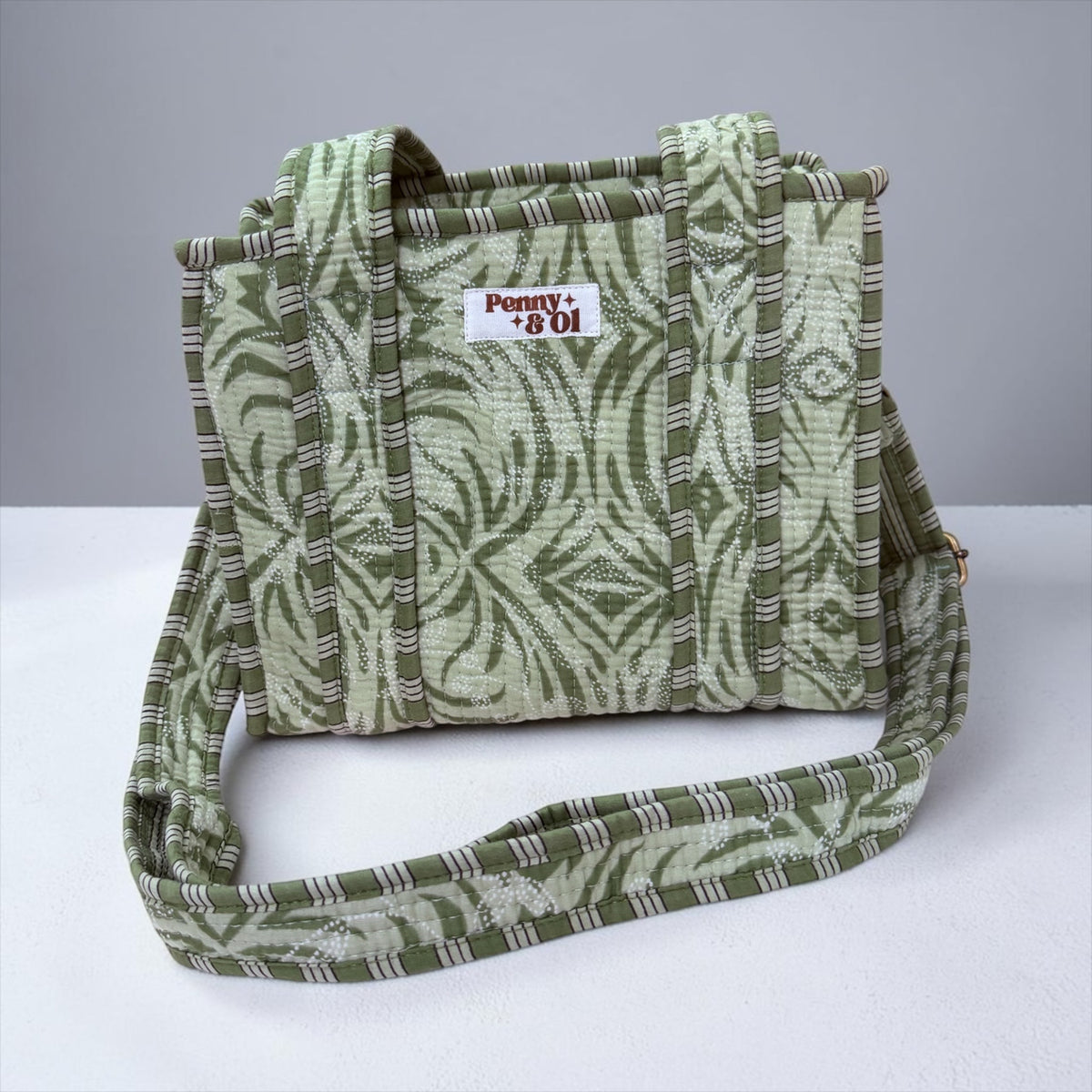 Sage Aztec MINI Tote Bag - Penny & Ol