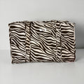 Brown Zebra Large Cotton Tote Bag, handmade tote bags