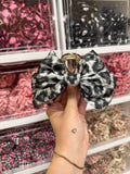 Snow leopard Fabric Claw Clip, Custom Made PLS Fabrics