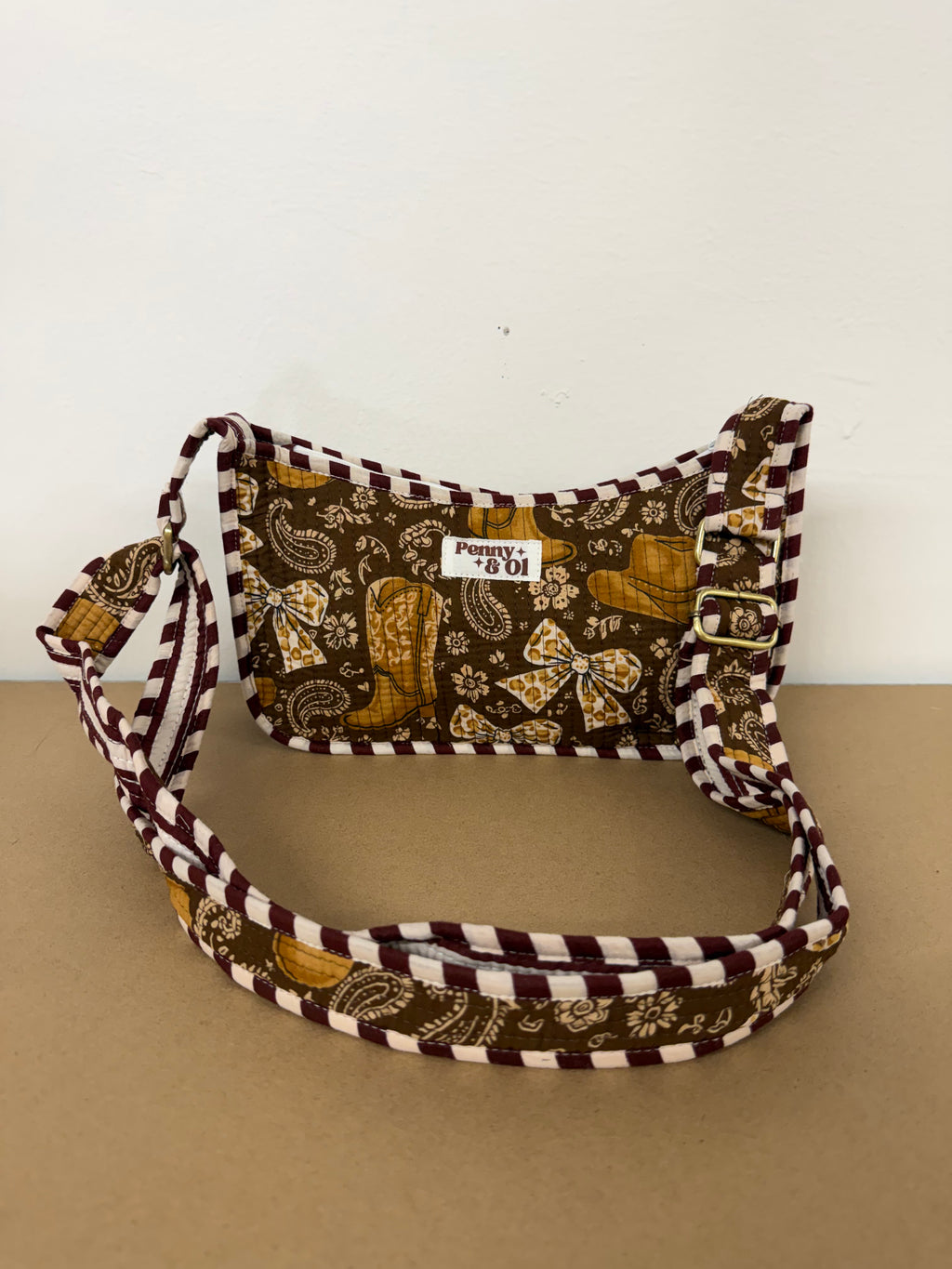 Cowgirl Mini Shoulder Bag, Handmade Cotton Tote Bags