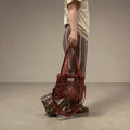 Burgundy Paisley Bandana MINI Tote Bag - Penny & Ol