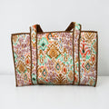 Western Tribal Large Cotton Tote Bag, handmade tote bags