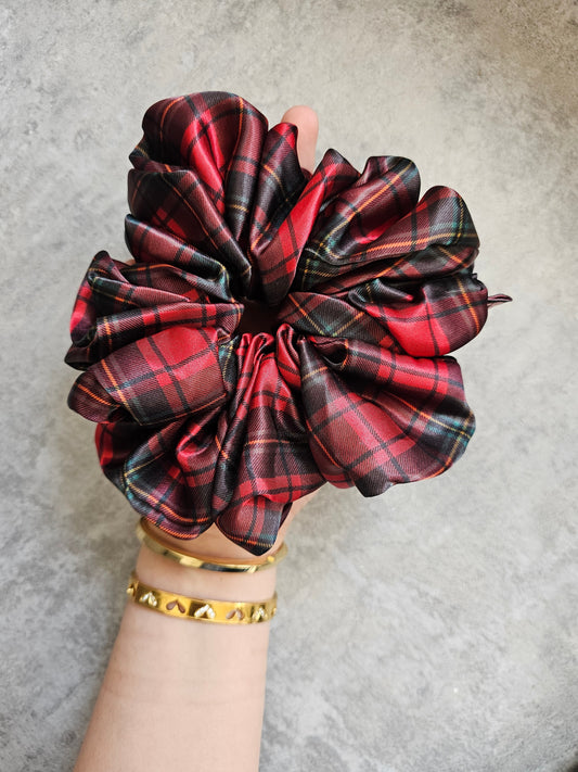 Tartan XL Hair Scrunchie.