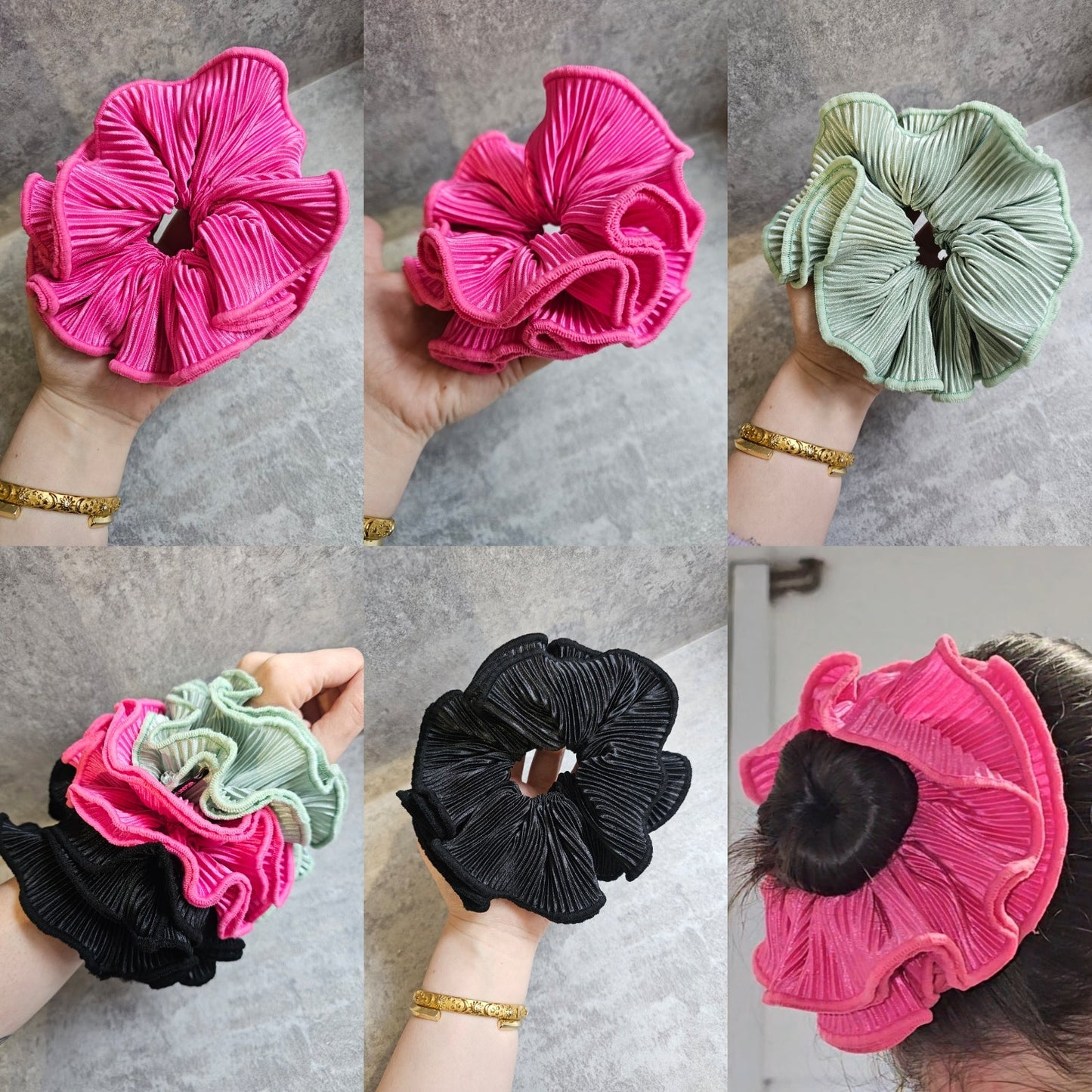 Ruffle XL Hair Scrunchie.