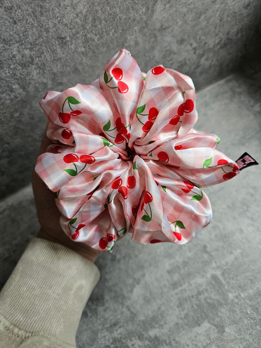 Cherries XL Hair Scrunchie.