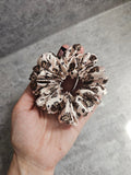 Leopard Hearts Midi scrunchie