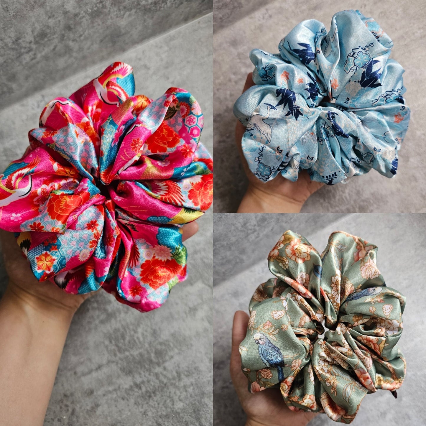 Oriental collection XL Hair Scrunchies