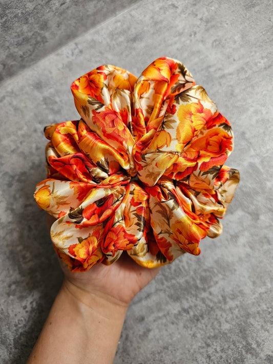 Floral flames XL Hair Scrunchie.