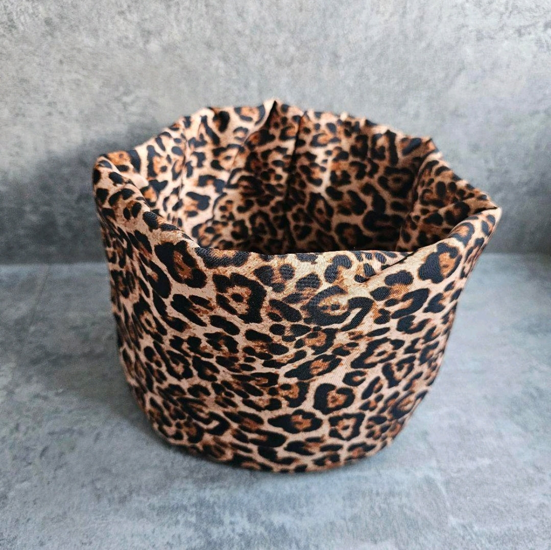 Padded fabric organisers, beauty baskets.