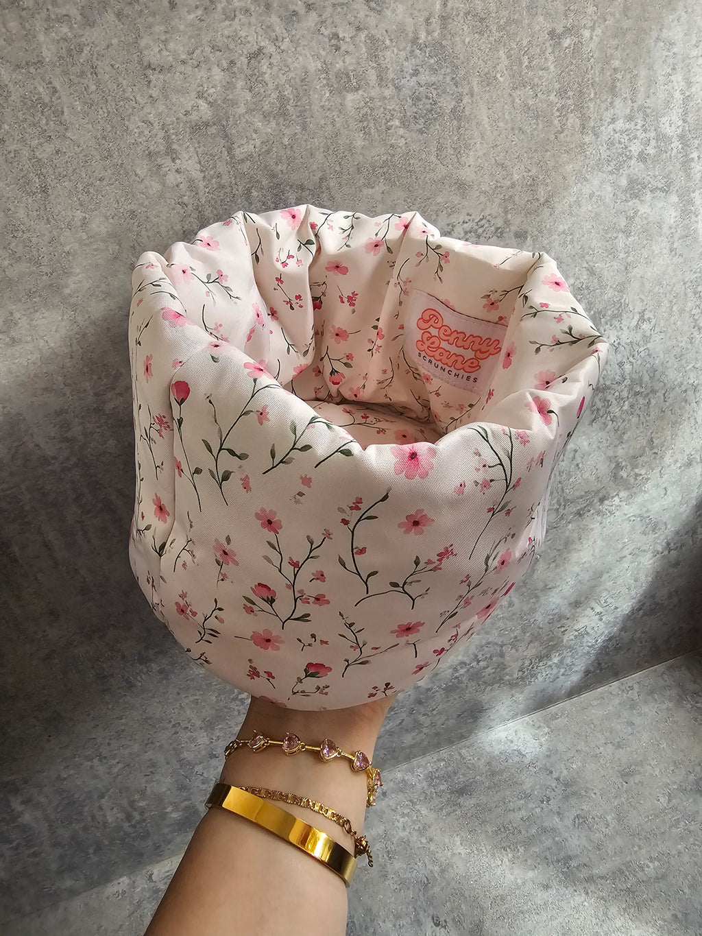 Padded fabric organisers, beauty baskets.